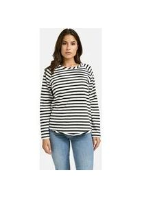 Smith & Soul Langarmshirt SMITH & SOUL, Damen, Gr. XL, schwarz, Jersey, Obermaterial: 100% Baumwolle, gestreift, regular fit h&uuml;ftbedeckend, Rundhals, Raglan&auml;rmel, Shirts Langarmshirt, aus Baumwolle, Rundhals