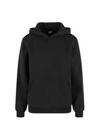 Kapuzenpullover Urban Classics "Urban Classics Ladies Fluffy Hoody", Damen, Gr. 5XL, schwarz, 70% Baumwolle, 30% Polyester, unifarben, normal, ohne Ausschnitt, Pullover Kapuzenpullover