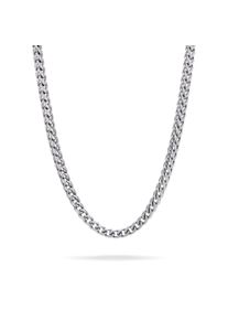 Gliederkette Fynch-Hatton "Schmuck Edelstahl Halskette The Foxtail Chain Fuchsschwanz", silber (silberfarben), Halsketten, Damen, Edelstahl, L: 60 B: 5mm, Gliederkette, B:5mm