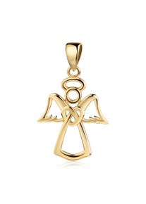 Engelanh&auml;nger Firetti "Schmuck Geschenk Gold 375 Halsschmuck Anh&auml;nger Engel", gelbgoldfarben, Schmuckanh&auml;nger, Damen, Gelbgold 375, 0,8 g, Engelanh&auml;nger