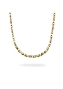 Edelstahlkette Copenhagen Studios "Schmuck Geschenk Halskette Unisex Link", gelbgoldfarben, Halsketten, Damen, Edelstahl, L: 45 B: 1,5mm, Edelstahlkette, B:1,5mm