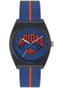 Quarzuhr adidas originals "PROJECT TWO", orange (blau, orange), Armbanduhren, Damen, Quarzuhr, Armbanduhr, Herrenuhr, Damenuhr,Resinarmband,wasserabweisend bis 5 bar