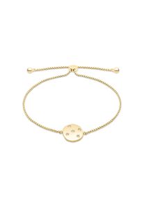 Edelstahlarmband Tamaris "Schmuck Geschenk Edelstahl Armkette Little Twinkel", gelbgoldfarben, kristallwei&szlig;, kristallwei&szlig;, Armb&auml;nder, Damen, 22cm, Edelstahl, Edelstahlarmband, mit Zirkonia (synth.)