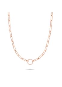 Charm-Kette Tamaris "Schmuck Geschenk Edelstahl Charm Halskette The Link Chain", ros&eacute;goldfarben, Halsketten, Damen, Edelstahl, L: 45 B: 0,93mm, Charm-Kette, B:0,93mm