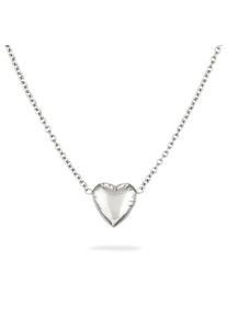 Kette mit Anh&auml;nger Copenhagen Studios "Schmuck Geschenk Edelstahl Halskette Balloon Hearts", silberfarben, Halsketten, Damen, Edelstahl, L: 50 B: 1,7mm, Kette mit Anh&auml;nger, B:1,7mm