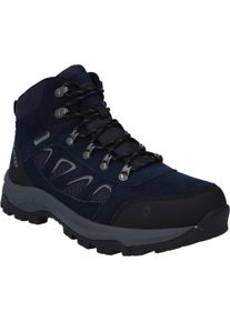 Wanderschuh Hi-Tec "Hi-Tec Stiefel Bandera Expedition Wp", Herren, Gr. 44, Normalschaft, mitternachtsblau, lavagrau, steinbruch, Obermaterial: 60% Rindswildleder/30% Kunstfell/10% Synthetik Futter: 100% Textil Innensohle: 90% EVA/10% Textil Laufsohle: 100% Synthetik, Schuhe Wanderschuh
