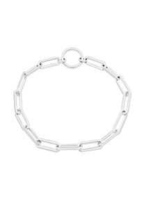 Charm-Armband Tamaris "Schmuck Geschenk Edelstahl Charm Armkette The Link Chain", edelstahlfarben, Armb&auml;nder, Damen, 18cm, Edelstahl, Charm-Armband