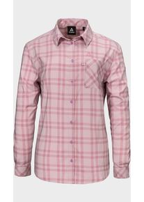 Sch&ouml;ffel Outdoorbluse SCH&Ouml;FFEL "Blouse Style Fraris WMN", Damen, Gr. 38, 3105, rosa, Oberstoff: 81% Polyester, 14% Nylon, 5% Elasthan, bequem, V-Ausschnitt, Blusen Outdoorbluse