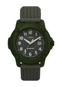 Quarzuhr Timex "TIMBERLINE", gr&uuml;n (khaki), Armbanduhren, Damen, Quarzuhr, Armbanduhr, Herrenuhr, Silikonarmband, Datum, Leuchtzeiger
