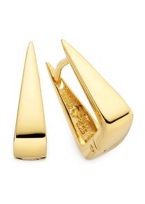 Paar Creolen Bruno Banani "Schmuck Geschenk Ohrschmuck gelbgoldfarbem vergoldet konisch", gelbgoldfarben, Ohrringe, Damen, Silber 925 (Sterlingsilber), Paar Creolen