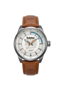 Quarzuhr Timberland "Lanigan", braun, wei&szlig;, Armbanduhren, Herren, Quarzuhr, Armbanduhr, Herrenuhr, Lederarmband, analog
