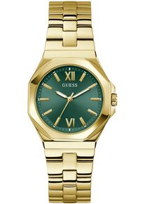 Quarzuhr Guess "EMPRESS", gold (goldfarben), Armbanduhren, Damen, Quarzuhr, Armbanduhr, Damenuhr, Edelstahlarmband