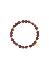 Armband Tamaris "Schmuck Geschenk Edelstahl Armkette", gelbgoldfarben, braun, braun, Armb&auml;nder, Damen, 18cm, Edelstahl, Armband, mit verschiedenen Farbsteinen oder Glasperlen