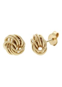 Paar Ohrstecker Firetti "Schmuck Geschenk Gold 375 Ohrschmuck Ohrringe Loveknot", gelbgoldfarben, Ohrringe, Damen, 8mm, Gelbgold 375, Paar Ohrstecker