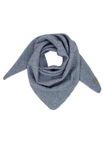 Dreieckstuch CAPO, Damen, blau (midblau), Strick, Kunstfaser, meliert, Modet&uuml;cher Dreieckstuch, dezente Melange-Optik, weich, w&auml;rmend