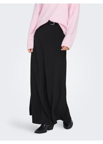 Jacqueline de Yong Maxirock JDY "JDYAYA MW MAXI SKIRT WVN DIA", Damen, Gr. XL, schwarz, Web, Obermaterial: 100% Polyester, unifarben, kn&ouml;chellang, R&ouml;cke Maxirock