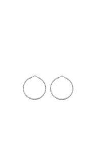 Paar Creolen Firetti "Schmuck Geschenk Silber 925 Ohrschmuck Ohrringe gedrehte Optik" Gr. 25, silberfarben, Ohrringe, Damen, 25, Silber 925 (Sterlingsilber), Paar Creolen