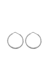 Paar Creolen Firetti "Schmuck Geschenk Silber 925 Ohrschmuck Ohrringe gedrehte Optik" Gr. 30, silberfarben, Ohrringe, Damen, 30, Silber 925 (Sterlingsilber), Paar Creolen