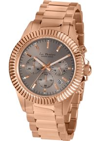 Chronograph Jacques Lemans "La Passion", gold (ros&eacute;goldfarben, braun), Armbanduhren, Damen, Chronograph, Quarzuhr,Armbanduhr,Damenuhr,Herrenuhr,Edelstahlarmband,Stoppfunktion
