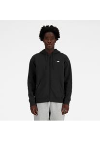 Kapuzensweatjacke New Balance, Herren, Gr. M, schwarz (bk), Obermaterial: 60% Baumwolle, 40% Polyester, Sweatjacken Kapuzensweatjacke, mit Kapuze, f&uuml;r Alltag und Sport, weicher Stoff, lockere Passform