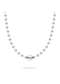 Edelstahlkette Liebeskind Berlin "Schmuck Geschenk Halskette Steel Ball", silberfarben, Halsketten, Damen, Edelstahl, L: 42 B: 10mm, Edelstahlkette, B:10mm