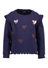 Sweater Blue Seven "Blue Seven Sweatshirt", M&auml;dchen, Gr. 110, 5680, ultramarin, 100% Baumwolle, normal normal, Rundhals, gerader Abschluss, Sweatshirts Sweater