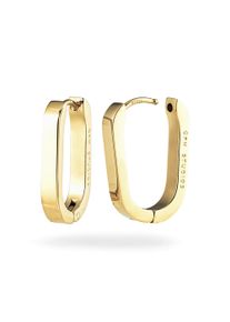 Paar Creolen Copenhagen Studios "Schmuck Geschenk Edelstahl Ohrring Hoop", gelbgoldfarben, Ohrringe, Damen, Edelstahl, Paar Creolen