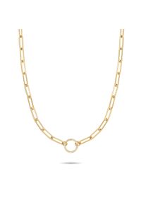 Charm-Kette Tamaris "Schmuck Geschenk Edelstahl Charm Halskette The Link Chain", gelbgoldfarben, Halsketten, Damen, Edelstahl, L: 45 B: 0,93mm, Charm-Kette, B:0,93mm