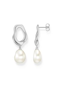 Paar Ohrstecker Thomas Sabo "Natural Beauty Ohrringe mit Perlen Bold Elegance", bunt (silberfarben, wei&szlig;), Ohrringe, Damen, Perlen Silber 925 (recycelt), Perlen, Silber 925 (recycelt), Paar Ohrstecker, mit S&uuml;&szlig;wasserzuchtperle