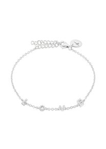 Silberarmband Tamaris "Schmuck Geschenk Silber 925 Armkette Love Letters", silberfarben, kristallwei&szlig;, kristallwei&szlig;, Armb&auml;nder, Damen, 21cm, Silber 925 (Sterlingsilber), Silberarmband, mit Zirkonia (synth.)
