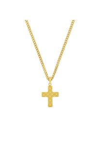 JOOP! Kette mit Anh&auml;nger JOOP "Kreuz", gold (gelbgoldfarben), Halsketten, Herren, Edelstahl, L: 60 B: 1,3mm, Kette mit Anh&auml;nger, B:1,3mm