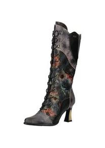 Schn&uuml;rstiefel Laura Vita "Laura Vita Stiefel Leder/Textil", Damen, Gr. 39, schwarz, Leder, Textil, Schuhe Schn&uuml;rstiefel