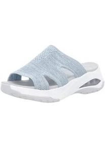 Pantolette Rieker "Rieker Pantoletten Textil", Damen, Gr. 42, jeans, Textil, Schuhe Pantolette