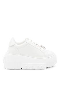 Casadei Low-Top Sneaker - White Leather Sneakers - Gr. 40 (EU) - in Wei&szlig; - f&uuml;r Damen