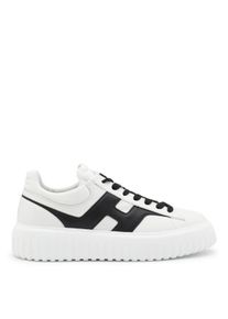 Hogan Low-Top Sneaker - White And Black Leather Sneakers - Gr. 9_5 - in Wei&szlig; - f&uuml;r Damen