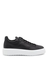 Hogan Low-Top Sneaker - Black Leather Sneakers - Gr. 7_5 - in Schwarz - f&uuml;r Damen