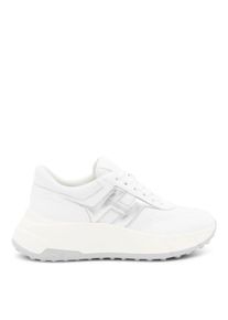 Hogan Low-Top Sneaker - White And Silver Leather Sneakers - Gr. 38,5 (EU) - in Wei&szlig; - f&uuml;r Damen