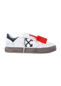 Off-White Low-Top Sneaker - Vintage Calfskin Leather Low-Top Sneakers With Ico - Gr. 44 (EU) - in Wei&szlig; - f&uuml;r Damen