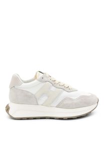 Hogan Low-Top Sneaker - White And Beige Leather Sneakers - Gr. 38 (EU) - in Wei&szlig; - f&uuml;r Damen