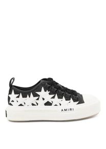Amiri Low-Top Sneaker - Black Leather Stars Court Sneakers - Gr. 40 (EU) - in Wei&szlig; - f&uuml;r Damen