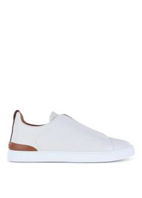 Zegna Low-Top Sneaker - White Leather Sneakers - Gr. 8_5 - in Wei&szlig; - f&uuml;r Damen
