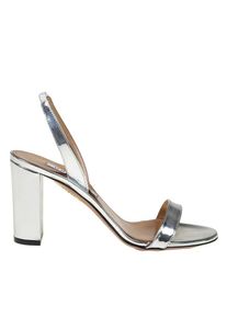 Aquazzura Hohe Schuhe - So Nude Sandal - Gr. 38,5 (EU) - in Silber - f&uuml;r Damen