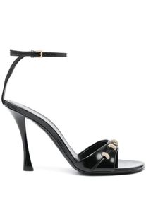 Givenchy Sandalen - High Stiletto Black Calf Leather Sandals - Gr. 39 (EU) - in Grau - f&uuml;r Damen