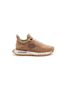 Be Positive Low-Top Sneaker - Space Race - Waxed Printed Suede Sneakers - Gr. 36 (EU) - in Braun - f&uuml;r Damen