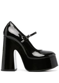 Vic Mati&eacute; Vic Mati&eacute; Sandalen - 145Mm Patent Leather Platform Sandals - Gr. 40 (EU) - in Schwarz - f&uuml;r Damen