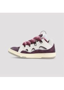 Lanvin Low-Top Sneaker - Sneaker With Leather Panels - Gr. 42 (EU) - in Wei&szlig; - f&uuml;r Damen