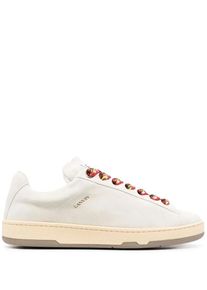 Lanvin Low-Top Sneaker - Low-Top Sneakers With Multicolored Laces - Gr. 40 (EU) - in Beige - f&uuml;r Damen