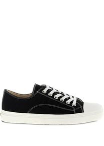 Moschino Low-Top Sneaker - Low-Top Sneakers With Contrasting White Accents - Gr. 40 (EU) - in Schwarz - f&uuml;r Damen