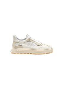Be Positive Low-Top Sneaker - Cuprace Wing - Leather + Suede Sneakers - Gr. 44 (EU) - in Wei&szlig; - f&uuml;r Damen