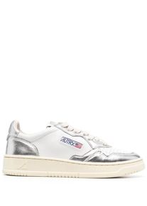 Autry Low-Top Sneaker - White Sneakers With Silver Accents - Gr. 36 (EU) - in Beige - f&uuml;r Damen
